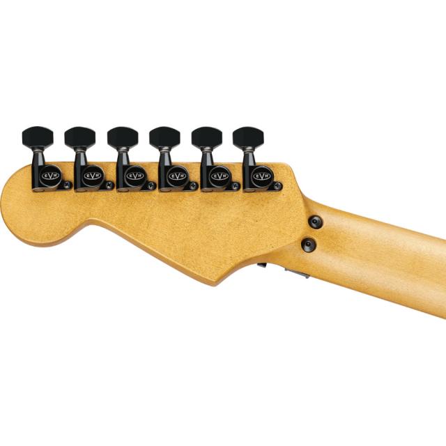 EVH イーブイエイチ Limited Edition Striped Series Frankenstein Frankie Black with Yellow Stripes Aged エレキギター_5