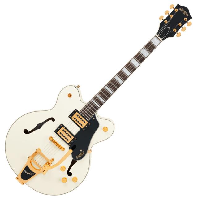 G2622TG Streamliner Center Block Double-Cut with Bigsby LTD Laurel Fingerboard Vintage White