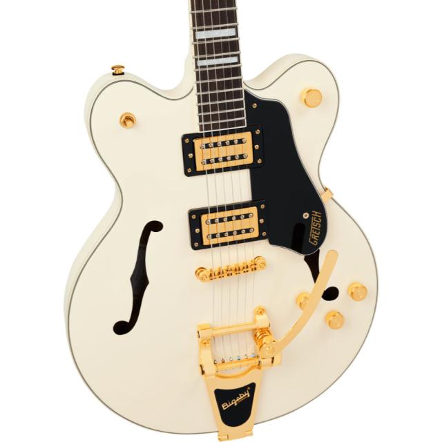 G2622TG Streamliner Center Block Double-Cut with Bigsby LTD Laurel Fingerboard Vintage White