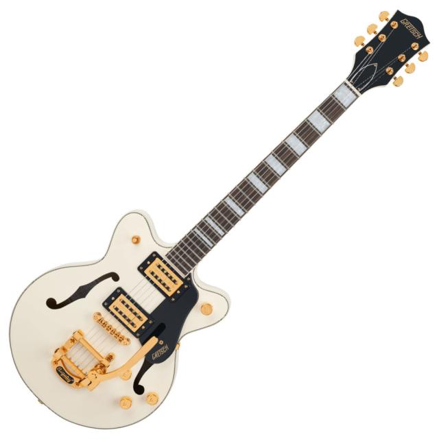 G2655TG Streamliner Center Block Jr. Double-Cut with Bigsby LTD Laurel Fingerboard Vintage White