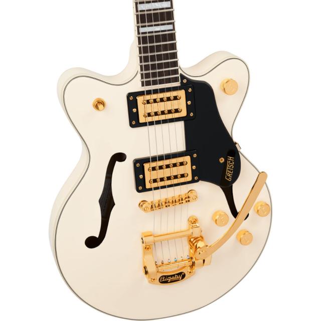 G2655TG Streamliner Center Block Jr. Double-Cut with Bigsby LTD Laurel Fingerboard Vintage White