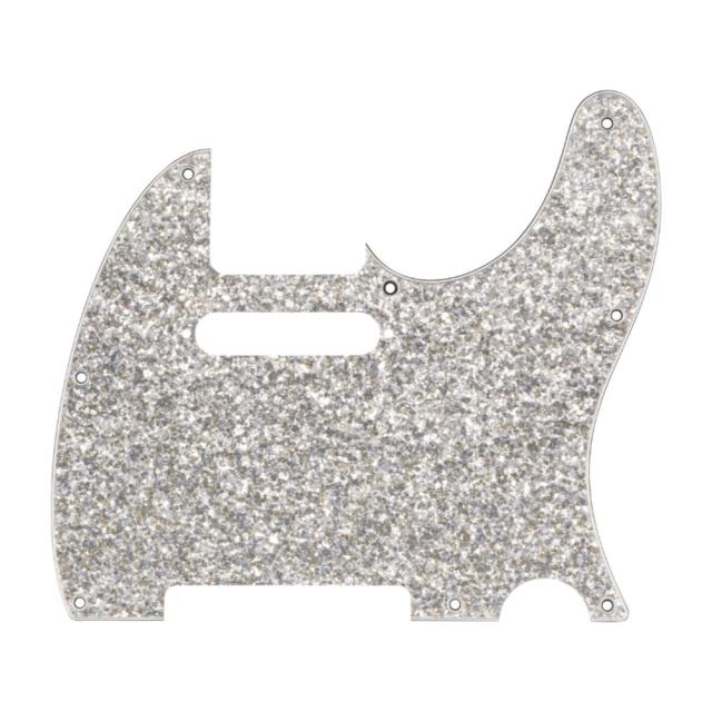 Fender フェンダー Hybrid Glass/Glitter Telecaster S/S Pickguard Silver Sparkle テレキャスター ピックガード