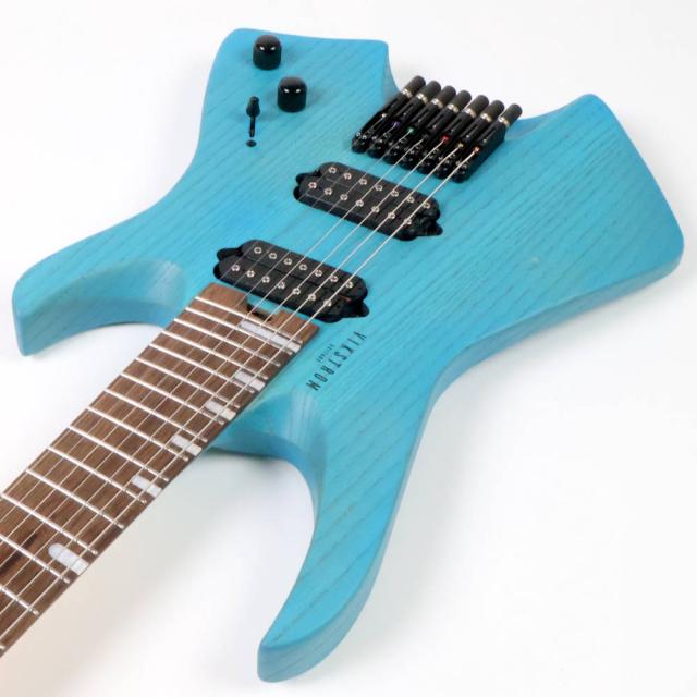 【訳あり】 VIKSTROM GUITARS VSMH-270 SBL アウトレット ヘッドレス ファンフレット 7弦ギター_6