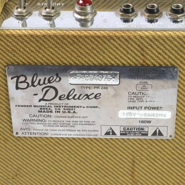 【中古】 ギターアンプ コンボ Fender Blues Deluxe Tweed フェンダー ブルースデラックス ツイード柄 真空管アンプ_5