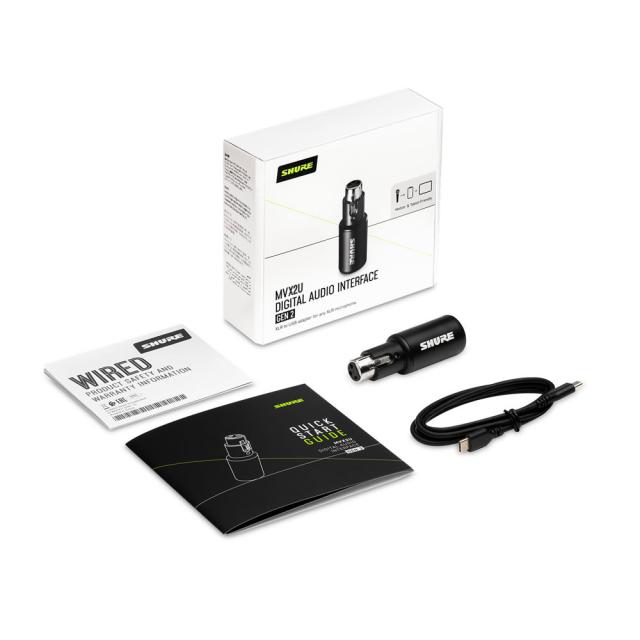 シュア SHURE MVX2U オーディオインターフェイス SHURE シュア / MVX2U G2 デジタルオーディオインターフェース | USB