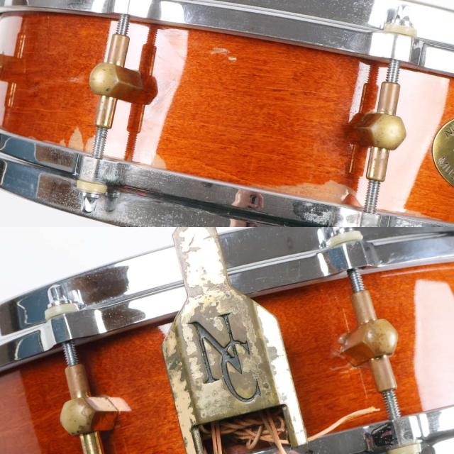【中古】スネアドラム ノーブル＆クーリィ NOBLE & COOLEY Solid Shell Classic Series Maple Honey Maple 14×4_1
