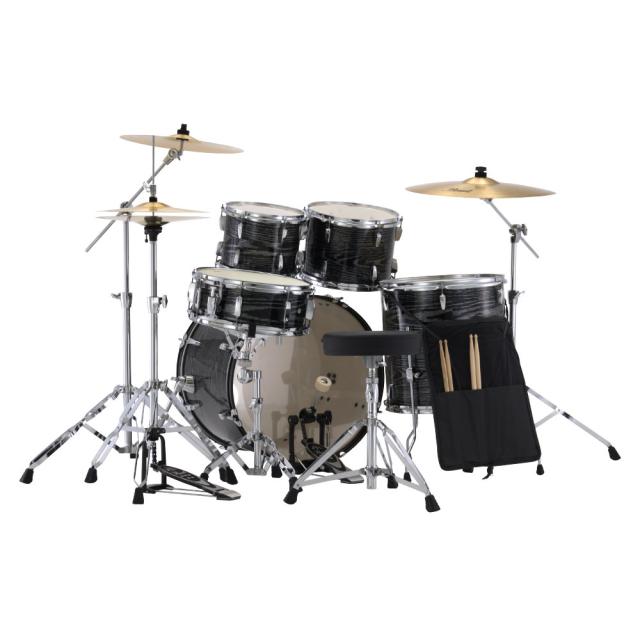 Pearl パール RS525SCWN/CN #801 Midnight Chrome Vortex Roadshow スタンダードサイズ ドラムセット 限定カラー_1