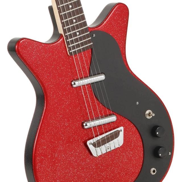 Danelectro ダンエレクトロ GLITTER ’59 RED/SILVER エレキギター_2