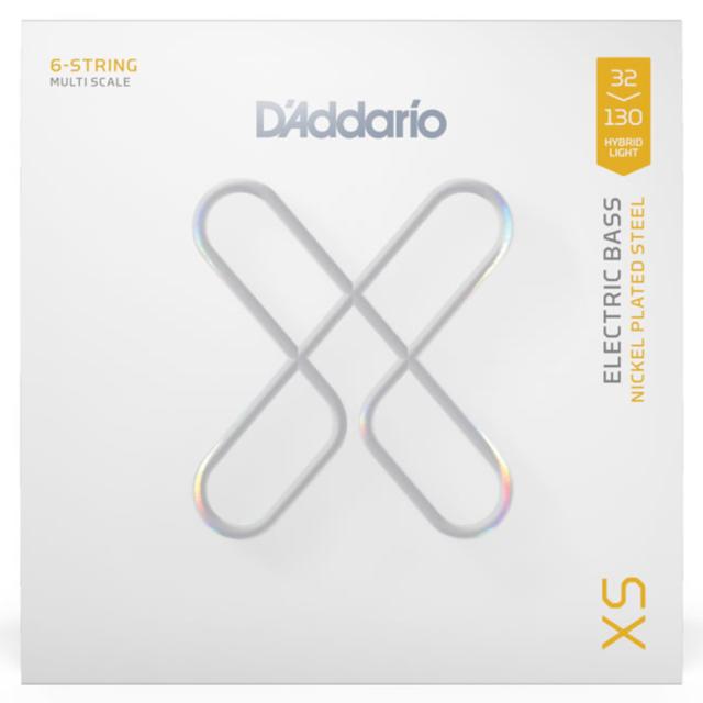 ベース弦 6弦 D’Addario XS Bass XSB32130MS Hybrid Light 6st 032-130 ダダリオ コーティング弦 ファンドフレット用