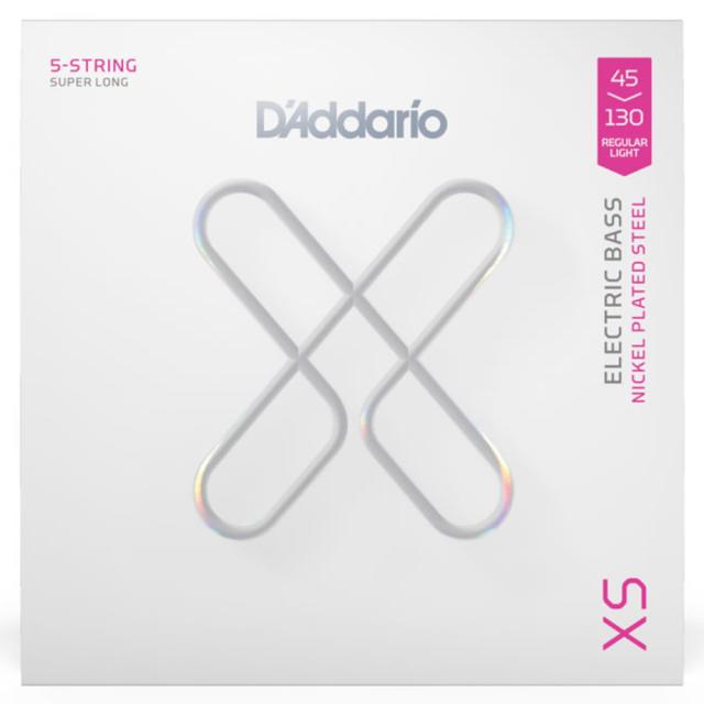 ベース弦 5弦 スーパーロング D’Addario XS Bass XSB45130SL Regular Light 5st Super Long 045-130 ダダリオ コーティング弦