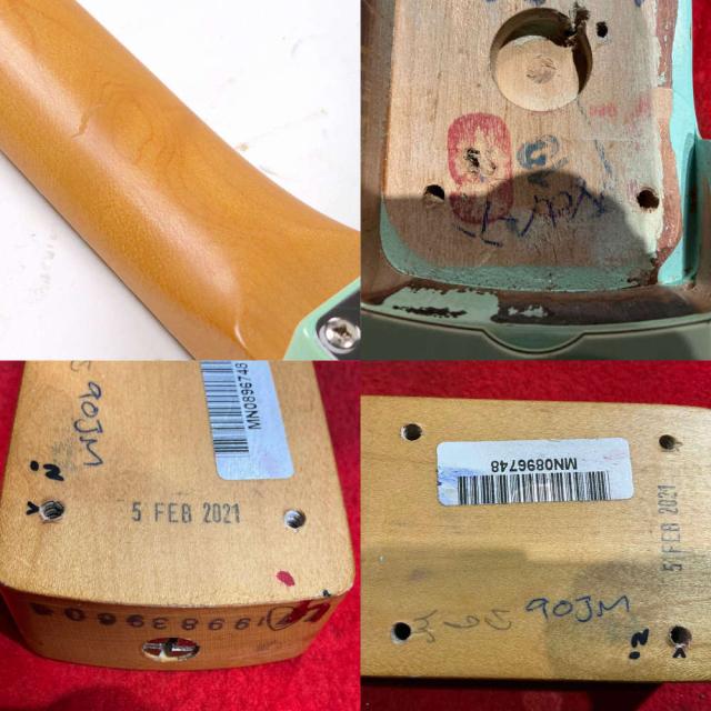 【中古】 Fender Mexico Noventa Jazzmaster Maple Fingerboard Surf Green 2021年製 フェンダー_6