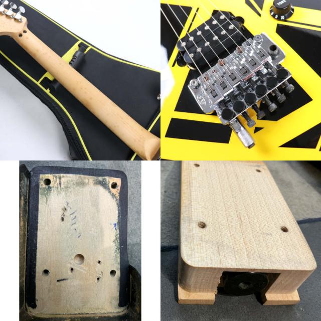 【中古】 エレキギター EVH Striped Series Black with Yellow Stripes 2013年製 Eddie Van Halen Signature Model_2