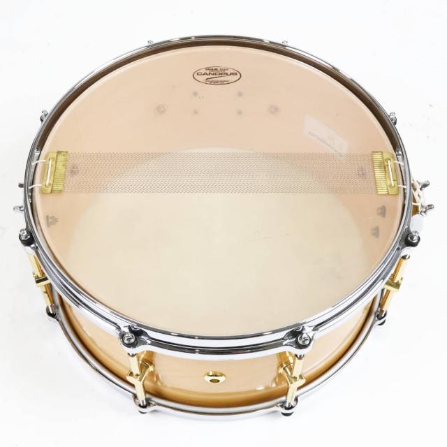【中古】 スネアドラム カノウプス CANOPUS M-1455 The Maple Snare Drum 14x5.5 メイプルシェル_4