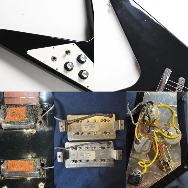 中古 Gibson Flying V 2017 T with Dirty Fingers Ebony 2016年製 ギブソン フライングV_6