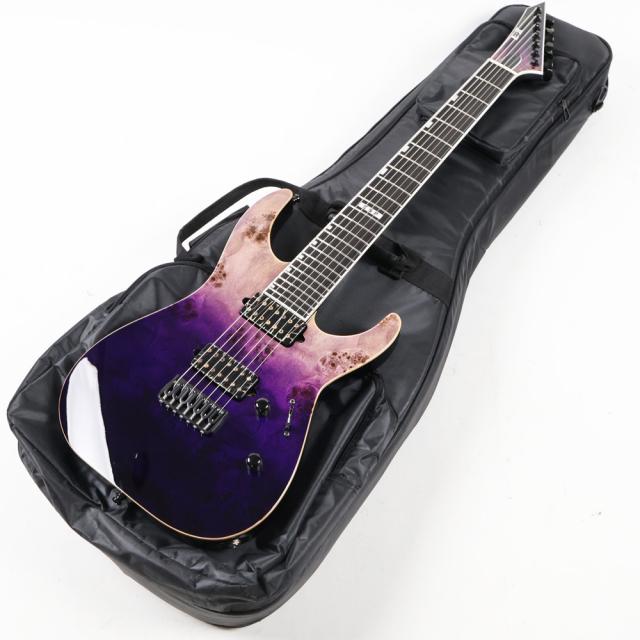 【中古】 7弦エレキギター ESP E-II SERIES M-II 7NT HS Purple Natural Fade Buckeye Burl Maple Top HIPSHOT