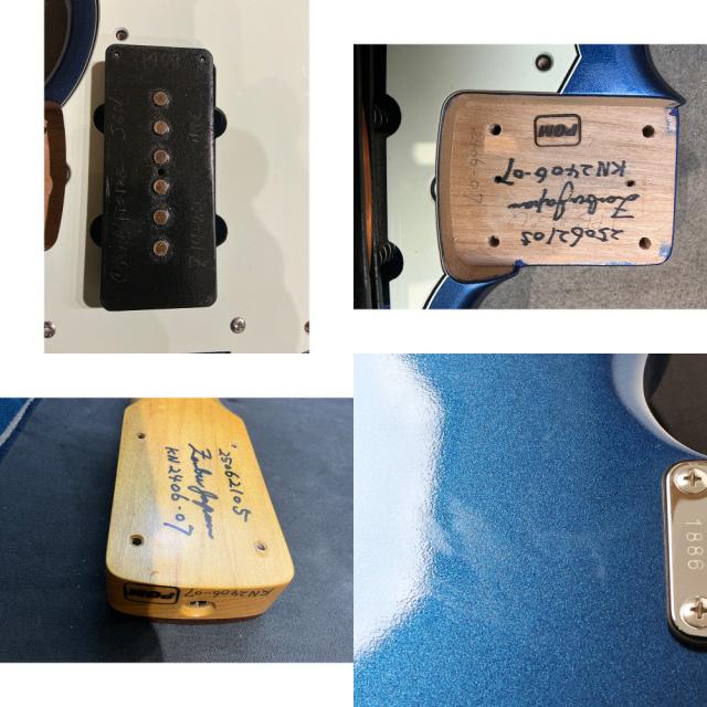 【中古】 エレキギター K.Nyui KNJM Lake Placid Blue Metalic 2025年製_2