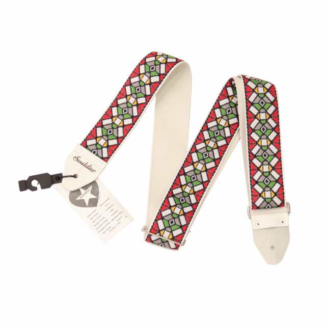 souldier Ace Replica straps GS178 StainedGlass Red/WH ギターストラップの通販はau PAY  マーケット - chuya-online - パーツ・弦・アクセサリー