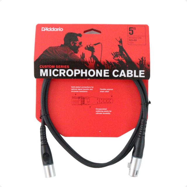 D'Addario ダダリオ マイクケーブル Custom Series Microphone Cable PW-GMMS-05 (1.5m