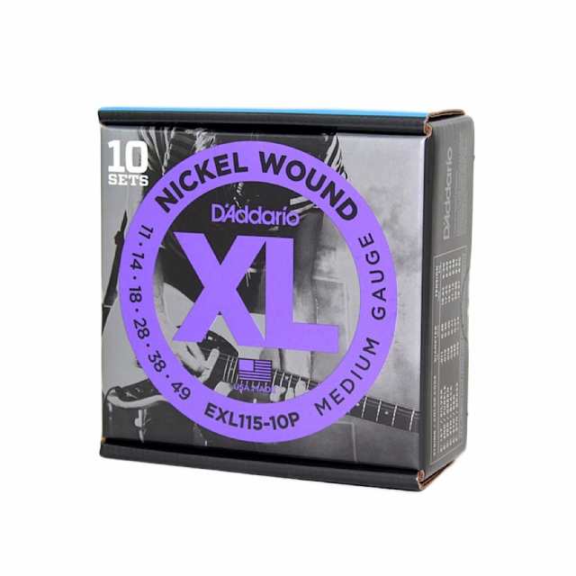 ダダリオ D’Addario EXL115-10P 10セットパック エレキギター弦