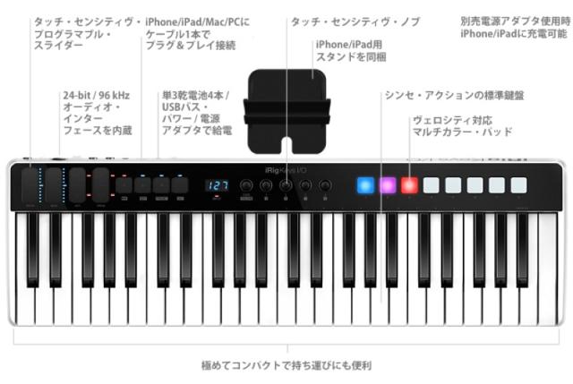 IK Multimedia iRig Keys I/O 49 オーディオインターフェース MIDIキーボード_2