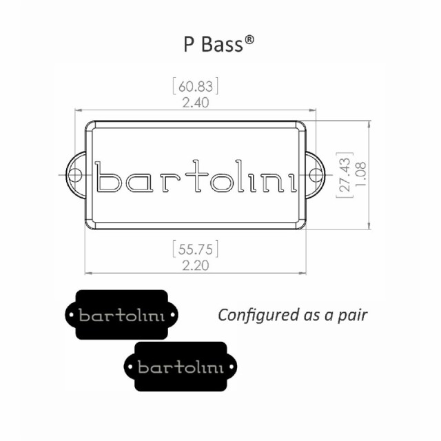 Bartolini 58CBP 5弦ベース用ピックアップの通販はau PAY マーケット