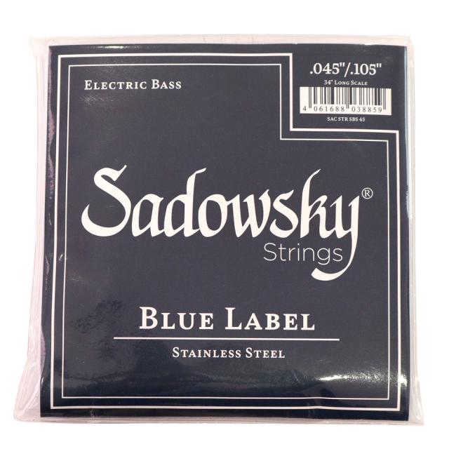 SADOWSKY SBS45 Blue ブルーラベル ステンレススチール エレキベース弦×5セットの通販は