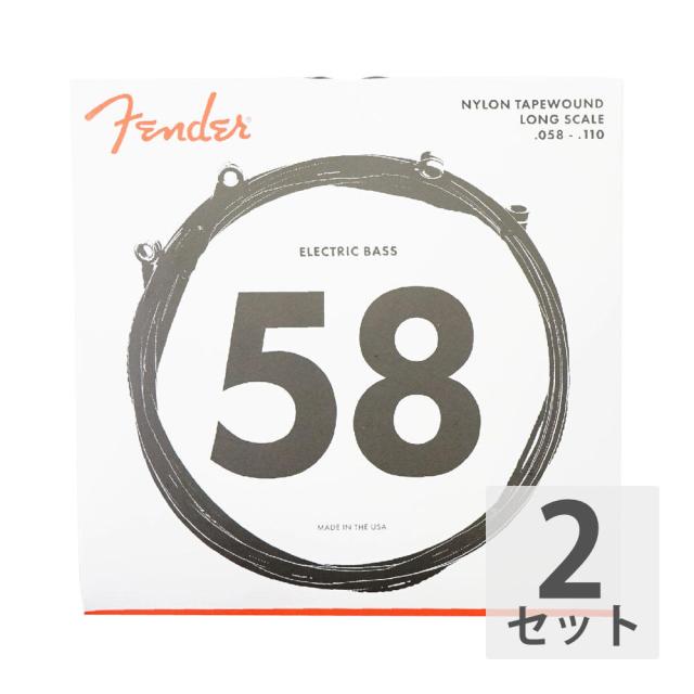 Fender Bass Strings Nylon Tapewound 9120M 58-110 エレキベース弦×2セット