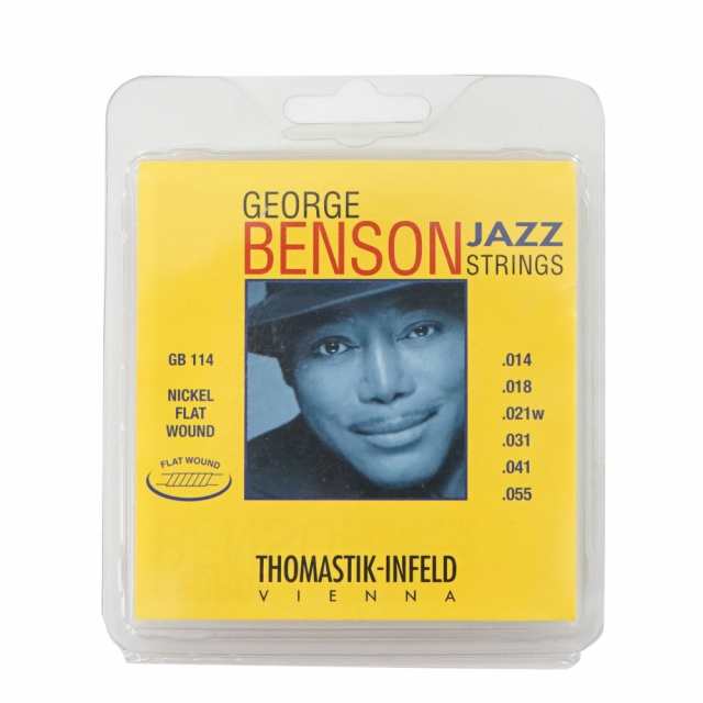 Thomastik-Infeld GB114 GEORGE BENSON JAZZ STRINGS Flat Wound フラットワウンドギター弦×3セット