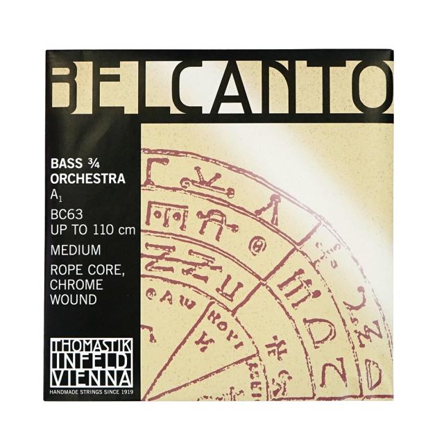 コントラバス弦　ベルカント　セット　ソロチューニング コントラバス弦】ベルカント 4弦セット Contrabass【Belcanto】セット