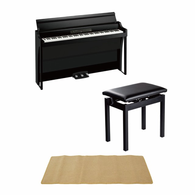 Korg G1b Air Bk 電子ピアノ Pc 300bk キーボードベンチ ピアノマット クリーム 付きセットの通販はau Pay マーケット Chuya Online
