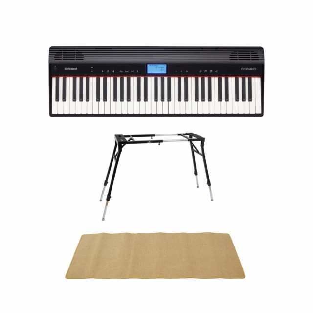 ローランド ROLAND GO-61P GO:PIANO エントリーキーボード 4本脚型スタンド ピアノマット(クリーム)付きセットの通販はau  PAY マーケット - chuya-online | au PAY マーケット－通販サイト