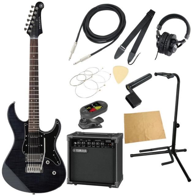 ヤマハ YAMAHA PACIFICA612V II FM TBL パシフィカ GA15IIアンプ付き 入門11点 エレキギター初心者セット