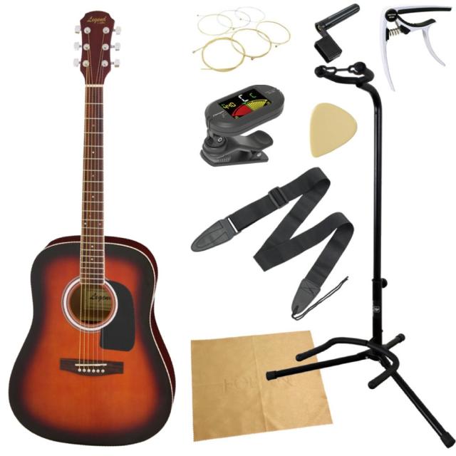 アコースティックギター初心者セット Legend by Aria WG-15/B