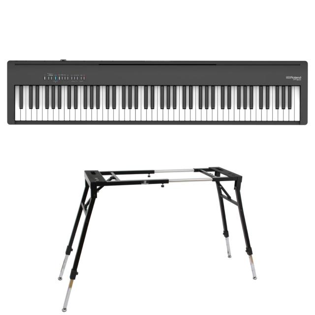 ローランド ROLAND FP-30X-BK Digital Piano ブラック 電子ピアノ キーボードスタンド 2点セット [鍵盤 Dset] 58,135円
