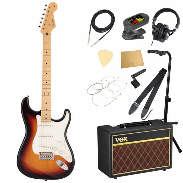 フェンダー Fender Made in Japan Hybrid II Stratocaster MN 3TS エレキギター VOXアンプ付き  入門11点 初心者セット ギター