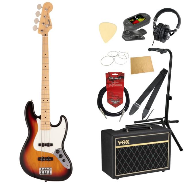 フェンダー Fender Made in Japan Hybrid II Jazz Bass MN 3TS エレキベース VOXアンプ付き 入門10点 初心者セットの通販は