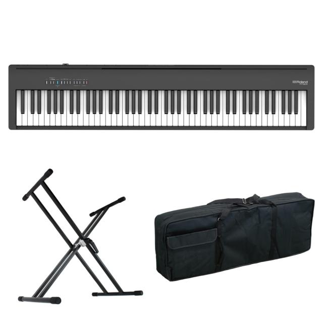 ローランド ROLAND FP-30X-BK Digital Piano ブラック 電子ピアノ X型スタンド ケース付き セット [鍵盤 ACset] 59,620円