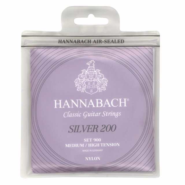 ハナバッハ クラシックギター弦 6セット HANNABACH ミディアムハイテンション Silver200 SET900MEDIUM/HIGH ギター弦 クラギ弦