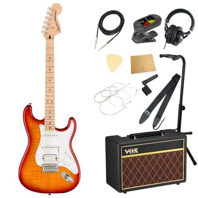 Squier Affinity Series Stratocaster FMT HSS SSB エレキギター VOXアンプ付き 入門11点 初心者セット
