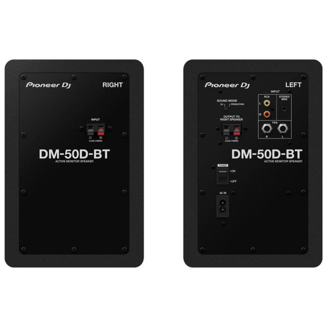 Pioneer DJ DM-50D-BT Black Bluetooth搭載 パワードモニタースピーカー 1ペア（2台） アイソレーションパッド付きセット_1