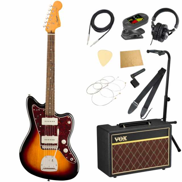 スクワイヤー/スクワイア Squier Classic Vibe ’60s Jazzmaster 3TS LRL エレキギター VOXアンプ付き 入門11点 初心者セット