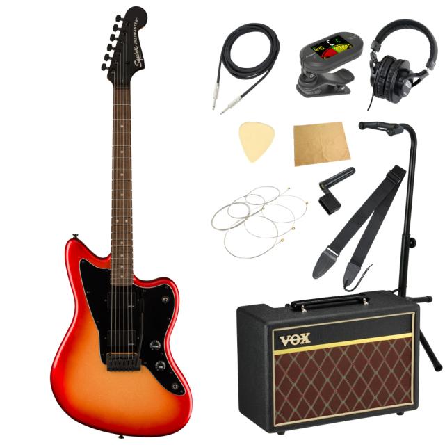 Squier Jazzmaster ブラック ギターケース付き Amazon | Fender Squier by Fender スクワイヤー エレキギター