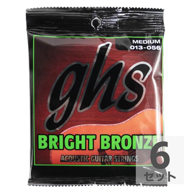 GHS BB40M Bright Bronze MEDIUM 013-056 アコースティックギター弦×6セットの通販は
