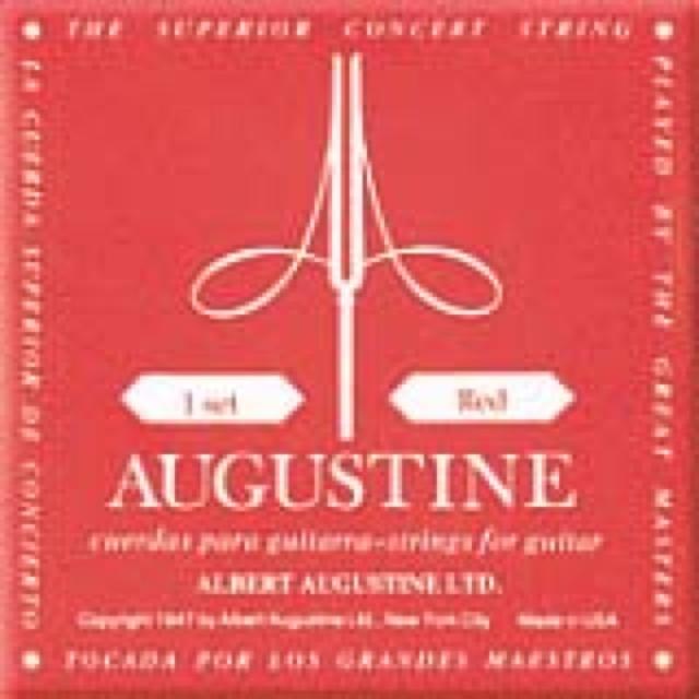 AUGUSTINE RED 6弦 クラシックギター弦 バラ弦×12本