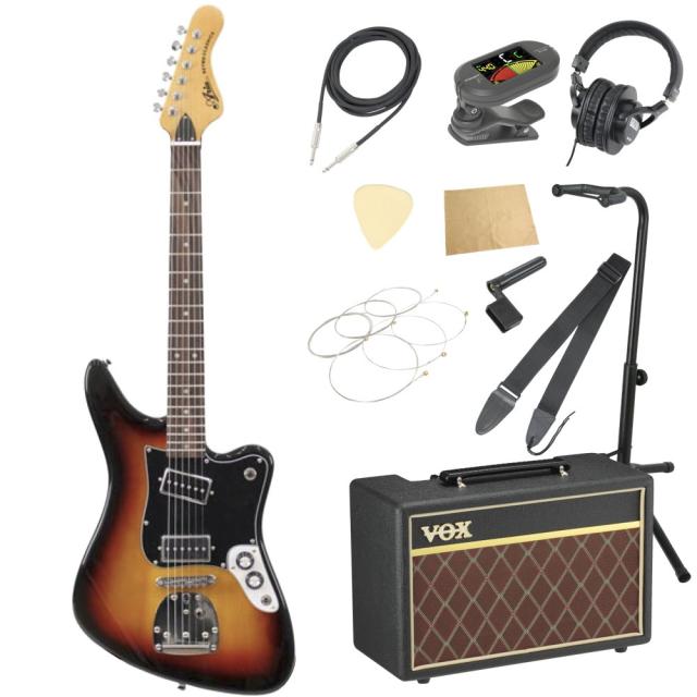 ARIA RETRO-1532J 3TS エレキギター VOXアンプ付き 入門11点