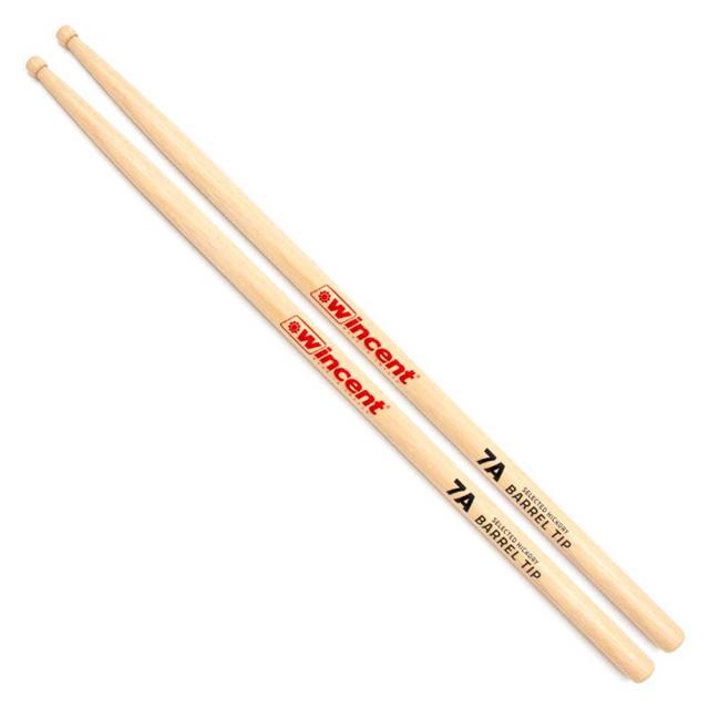 【4ペア】 Wincent ウィンセント W-7ABT ドラムスティック ヒッコリー