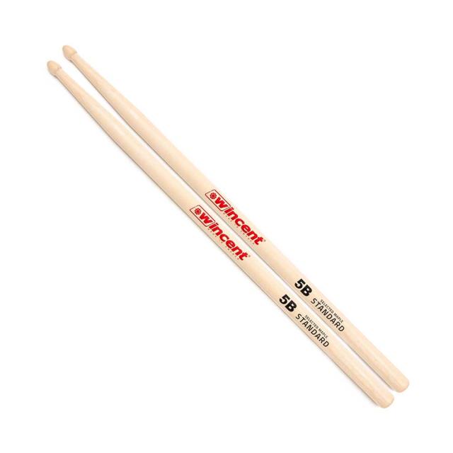 【4ペア】 Wincent ウィンセント W-5BM ドラムスティック メイプル