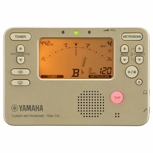 チューナー メトロノーム ヤマハ YAMAHA TDM-710GL ゴールド ＆ TM-40BK 吹奏楽 管楽器 弦楽器 ブラスバンド マイク セットの通販は