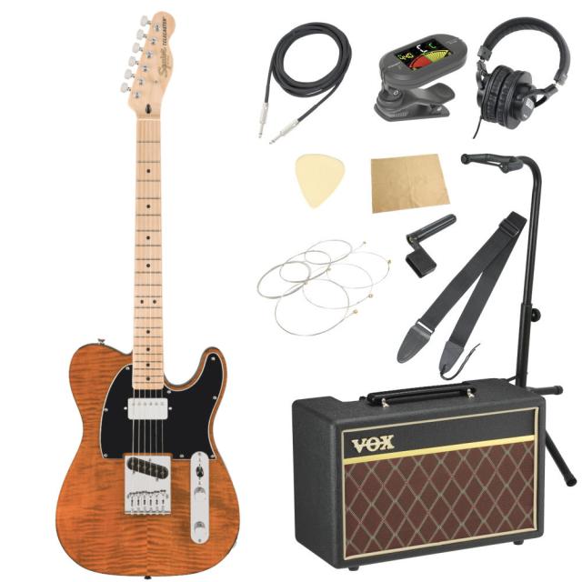 Squier スクワイヤー スクワイア Affinity Series Telecaster FMT Mocha エレキギター VOXアンプ付き 入門11点 初心者セット