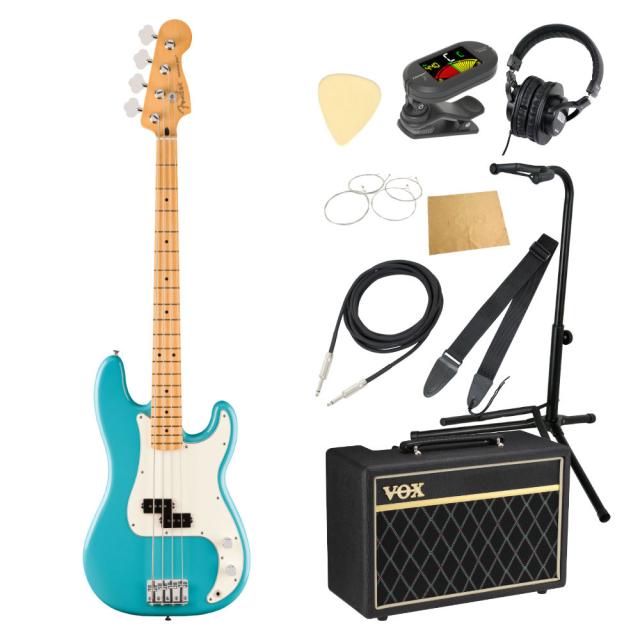 エレキベースおまけ付き値下げ Fender フェンダー Player II Precision Bass MN AQB エレキベース VOX